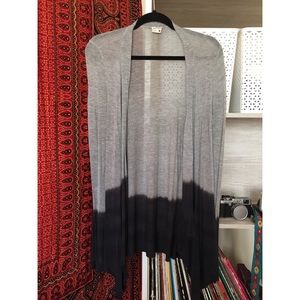 Light Weight Dip Dye Cardigan